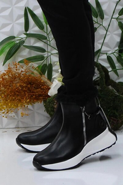 M.P. M.P Premium MP242 1882 Kadın Siyah Deri Spor Bot