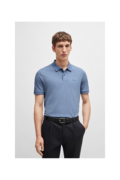 BOSS Pallas Pamuklu Logo Nakışlı Polo Yaka Tişört