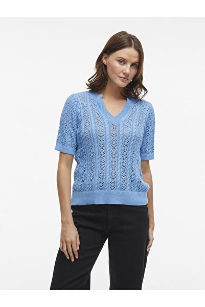 VILA Stricktop Kurzarm