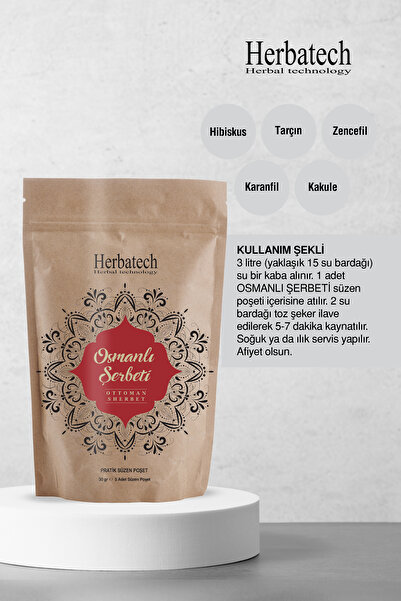 Herbatech Osmanlı Şerbeti 30 gr ( 5 Adet Süzen Poşet )
