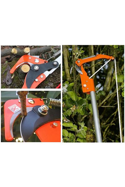Depolife High Tree Pruning and Trimming Scissors - Crown Branch Cutting, Pole Fitting String Scissors