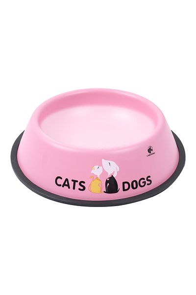 GOBYPET 18 cm Colorful Metal Food and Cat Dog Water Bowl