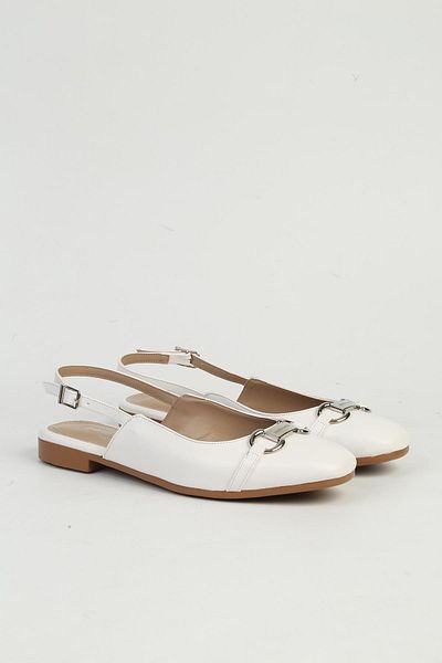 Pierre Cardin White Women's Ballerina Ballet Pc-54711