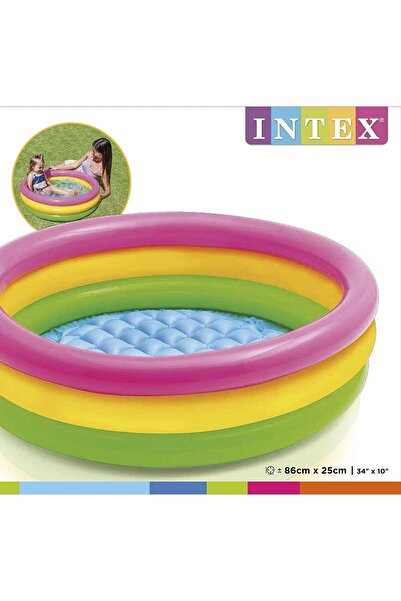 Intex 3 Boğumlu Sunset Bebek Havuz 86*25cm 58924