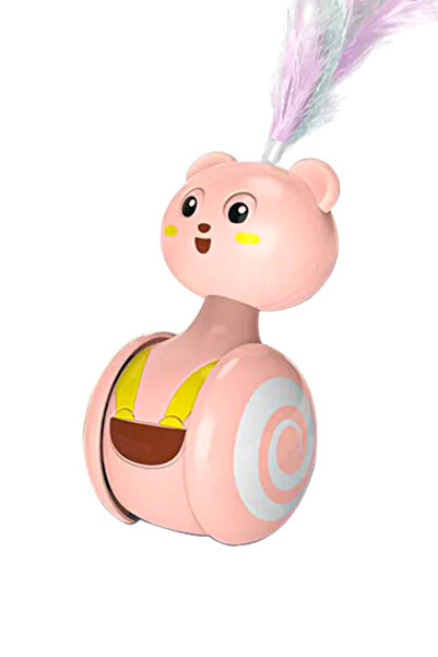 GOBYPET Animated and Fun Furry Cat Toy for Pets - Wheeled Dog Play Ball