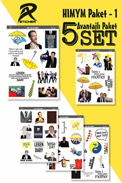AR Sticker ملصق كمبيوتر محمول بتصميم How I Met Your Mother - حزمة مفيدة 1