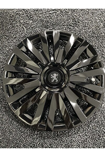 YILAPJANT Peugeot 301 15" Inç Kırılmaz Jant Kapağı Siyah 4 Adet 1 set