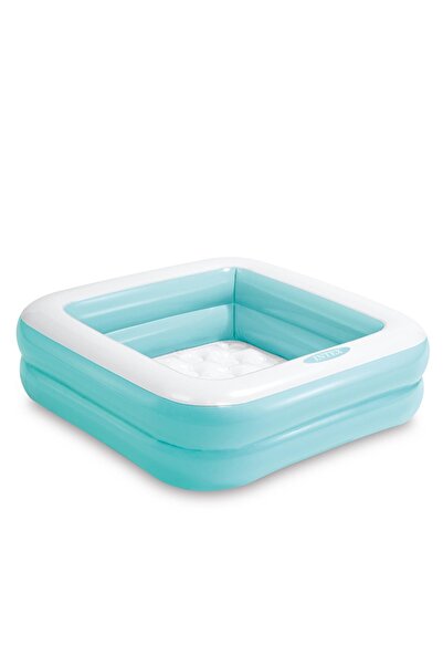 Intex Şişme Taban Mini Kare Havuz 86x86x25 Cm Mavi