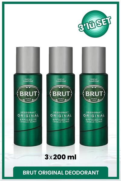 Brut Original Erkek Deodorant 200 ml X3 Adet