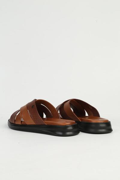 Pierre Cardin Deri Taba Erkek Terlik PC-7336