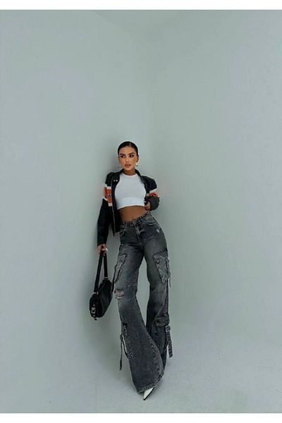 DENİKK Trend Special Design Wide Leg Comfortable Calip Palazzo Pants