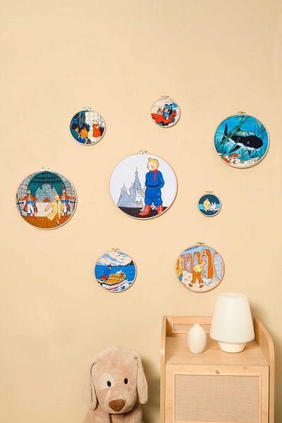 Montisu Tintin Colorful Wall Decoration
