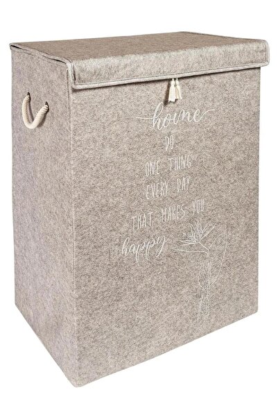 ALAS Keçe Kapaklı Kirli Çamaşır Sepeti - Çok Amaçlı Saklama Kutusu Mega Hurç ...