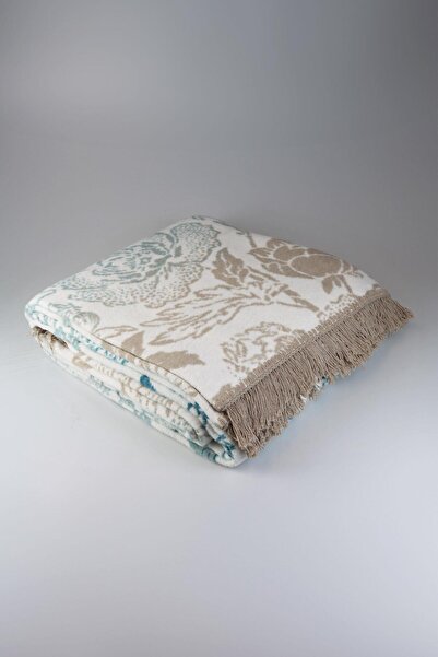 AKSU Pamuklu Battaniye, Yeşil Battaniye, Yılbaşı Hediyesi 180x220cm