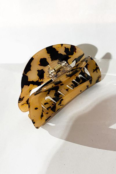 New Obsessions Diana Tortoise Back Πολυτελής πόρπη με μανταλάκι με φαρδύ παράθυρο
