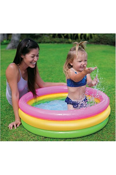Intex 3 Boğumlu Sunset Bebek Havuz 86*25cm 58924