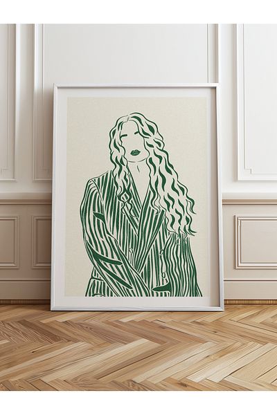 HOMEPACK Single Wooden Framed Painting One Piece Poster Painting Tk/837