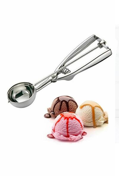 Pikas Stainless Steel Halva Ice Cream Ladle - Presentation Spoon
