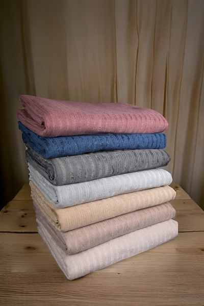 Myevilla Husă pentru canapea extensibilă din catifea cu burete în dungi, anti-alunecare, 170x210 nurcă