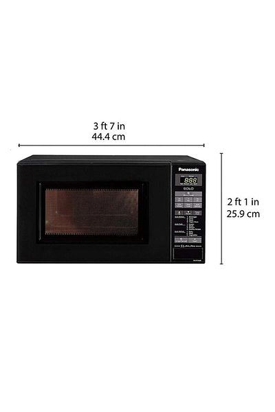 PANASONIC 20L Solo Microwave Oven Black - NN-ST266BVTG