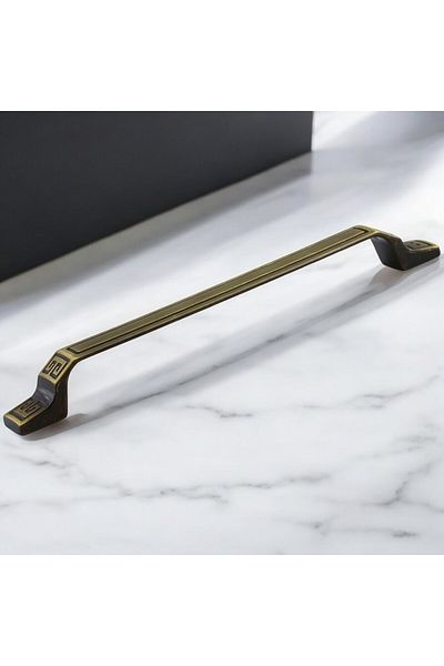 Badem10 Can Antique Yellow Metal Mâner 160 Mm 16 Cm Mobilier Bucătărie Sertar Dulap Dulap Mânere Mâner