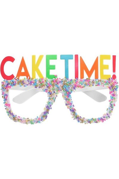 BeySüS Fun Party Glasses - Cake Time White Tone