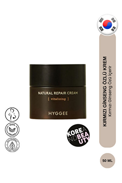 HYGGEE Natural Repair Cream 50ml | Ginseng Özlü Vegan Yüz Bakım Kremi