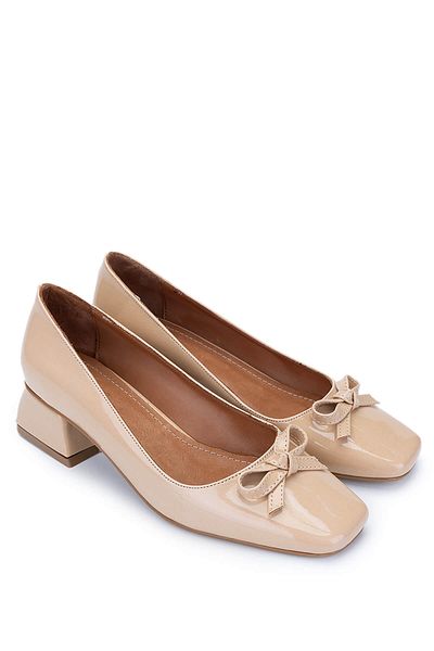 Tamer Tanca Women's Vegan Beige Heeled Shoes