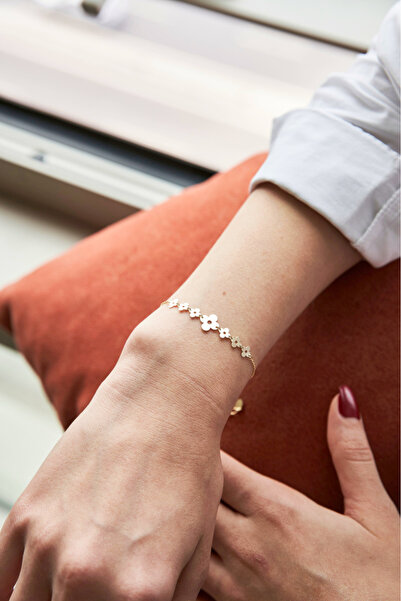 Goldstation 14 Ayar Papatya Bileklik