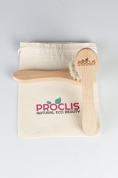 proclis 100% Natural Goat Hair Facial Care Brush - 1 Name Printable