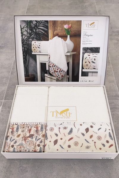 Sevim High Water Absorbent and Bamboo Bath Towel Set - Tivoli - Bergerac 2 Pieces
