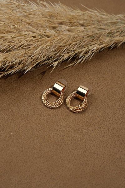 Jenny Daphne Steel Invoiced Earrings, Guaranteed to Not Fade Color