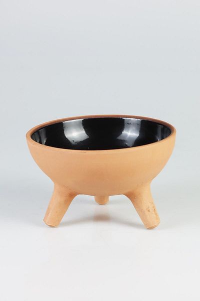 GOBYPET Glazed Ceramic Cat Food Bowl with Pottery Feet