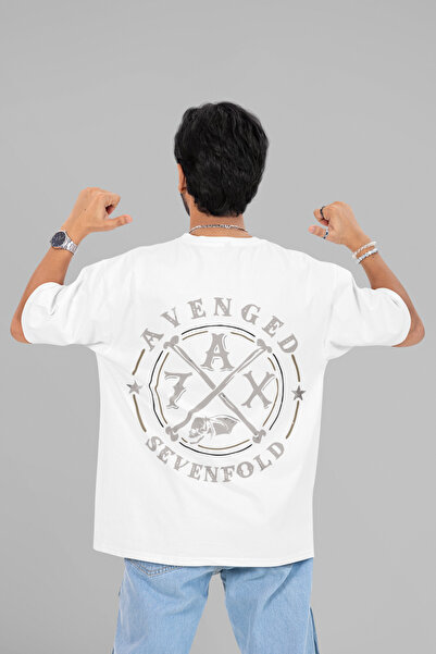SEVBANO Tricou unisex oversize Rock Metal cu imprimeu Avenged Sevenfold