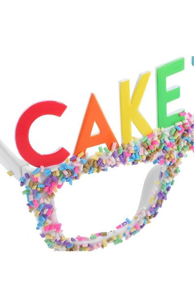 BeySüS Fun Party Glasses - Cake Time White Tone