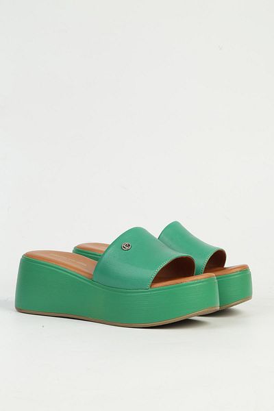 Pierre Cardin شبشب نسائي بكعب أخضر PC-54640