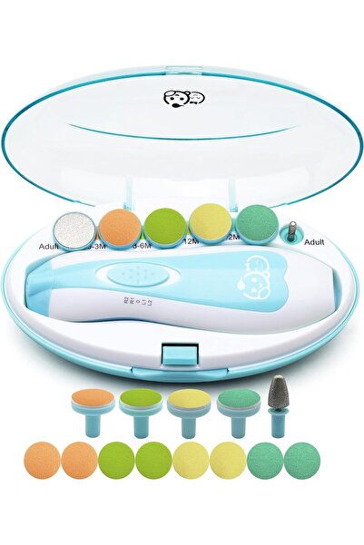 AWH مقص أظافر الأطفال 20 في 1 - مجموعة مقص ومبرد كهربائي آمن مع رؤوس بديلة