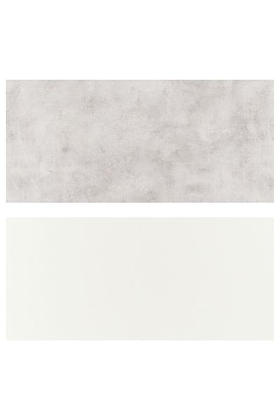 erorex Wall panel, double sided white/light grey concrete effect, 119.6x55 cm
