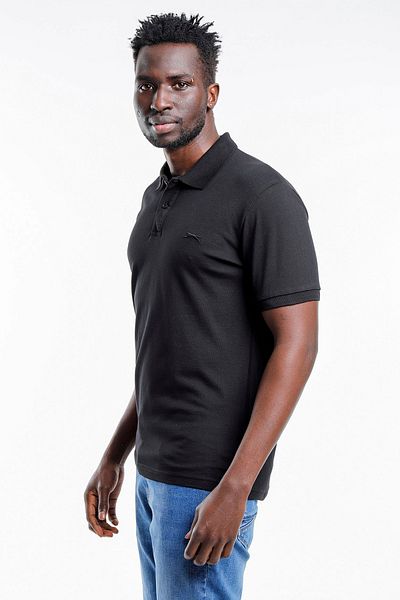 Slazenger Ανδρικό μπλουζάκι Polo Neck - Salvator Black St11te081
