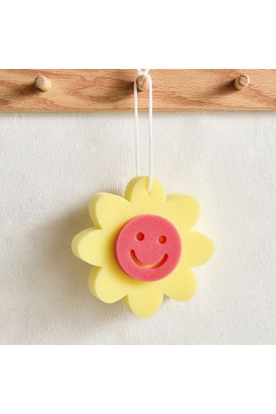 Home Box Sunflower Bath Sponge 13.5x13.5x3 cm