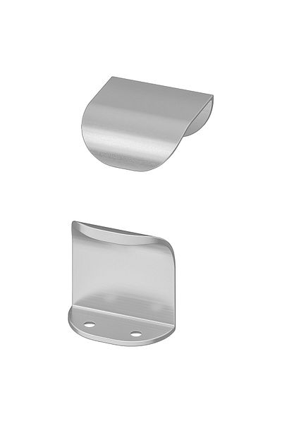 erorex Handle, stainless steel colour, 40 mm