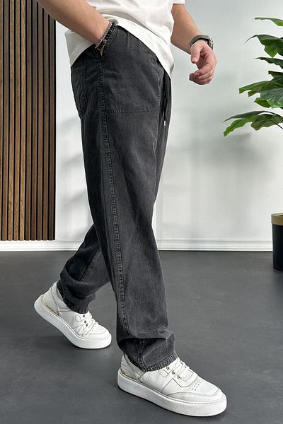 Edwox Anthracite Baggy Men's Trousers - Edw130