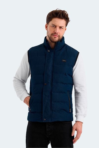 Slazenger St21ye010-825 Мъжка петролна жилетка Zula