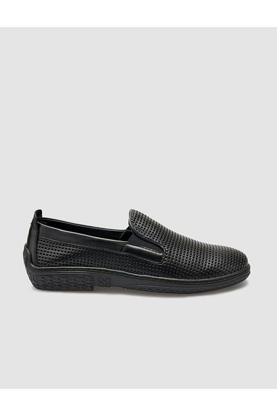 Cabani 100% Genuine Leather Black Men's Loafer