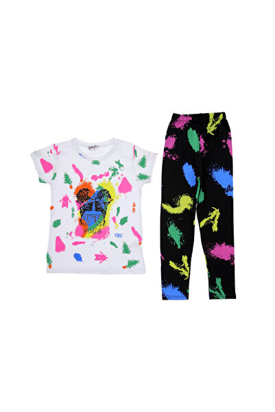 CRASSİ Girl's colorful printed leggings set