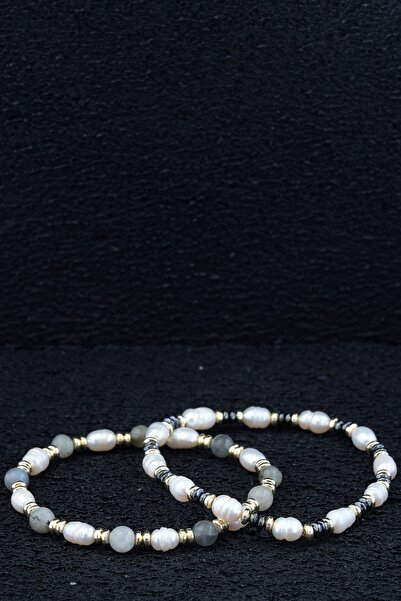 Ssilhoutte Doğaltaş Mistik Güzellik: İnci, Hematit ve Labradorit ile Büyüleyici Dokunuş