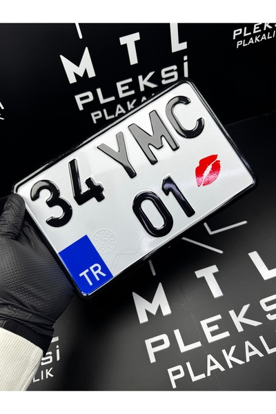 MTL PLEKSİ PLAKA ÖPÜCÜK STİCKER