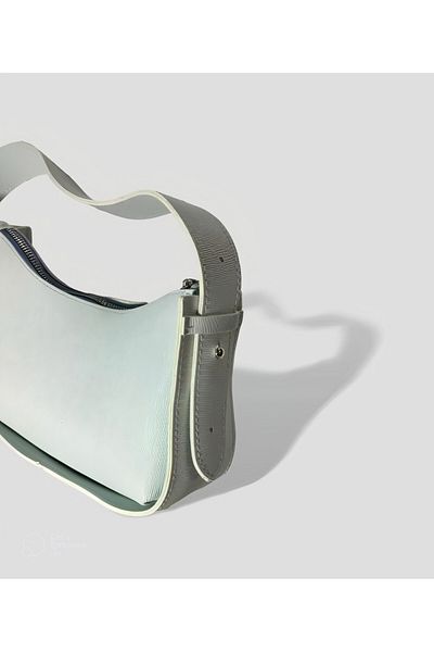 YMZBAG Geantă de mână și de umăr pentru femei, mată, cu model de dungi