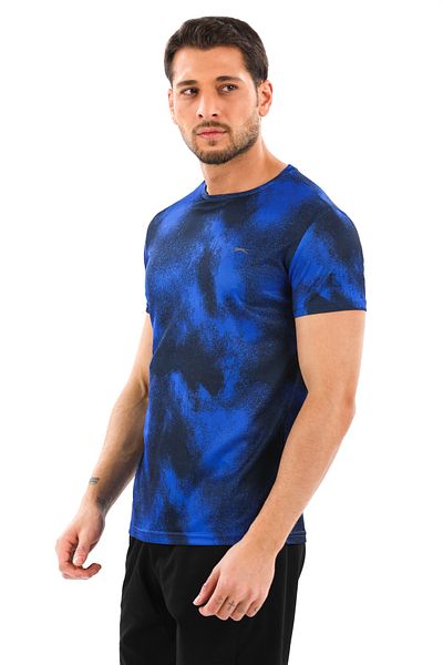 Slazenger Radzım T-shirt Saks Μπλε / Μαύρο