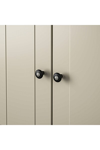 erorex Knob, black/chrome-plated, 23 mm